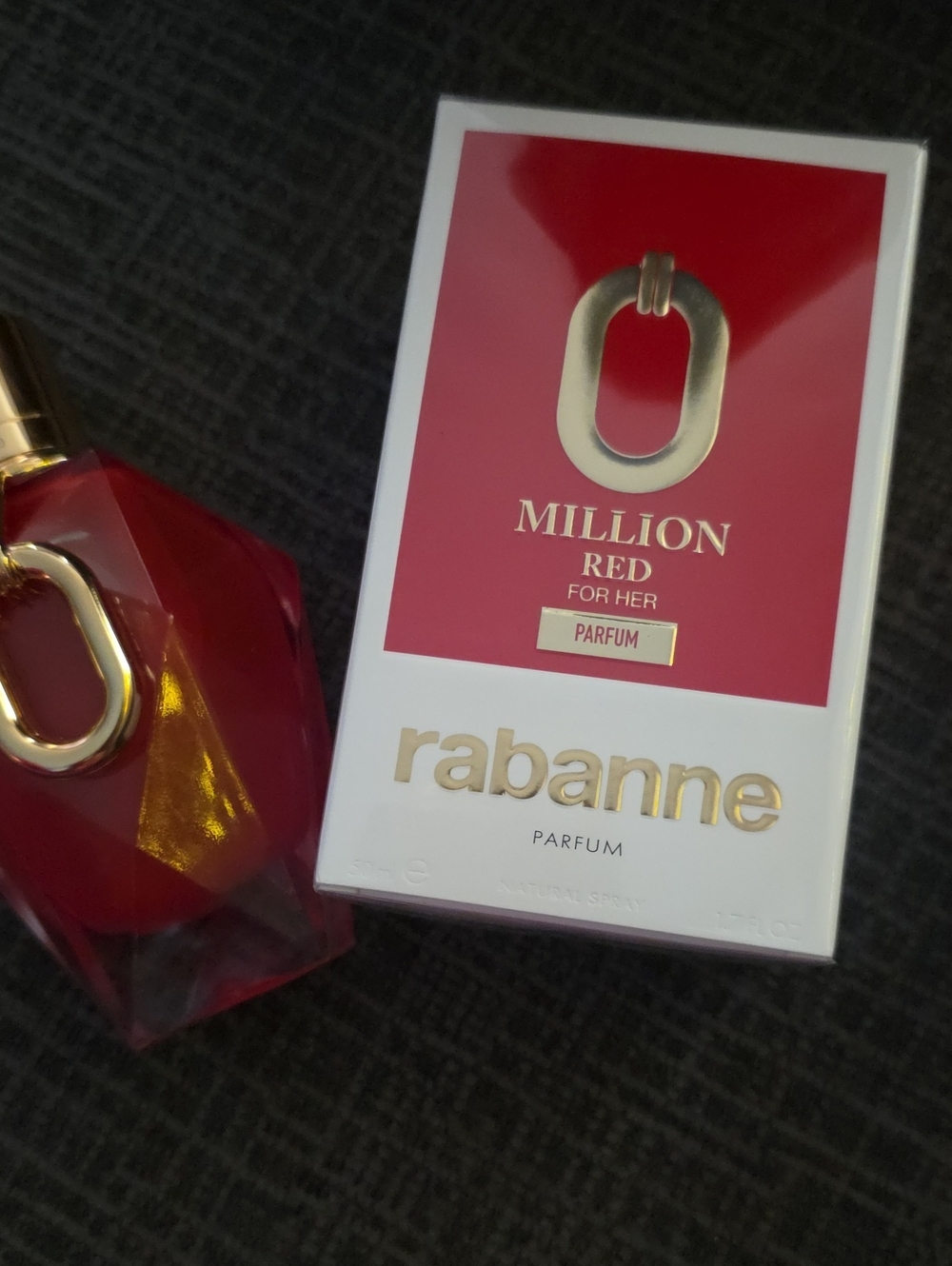Paco Rabanne Million Red For Her Parfum - Red Bottle